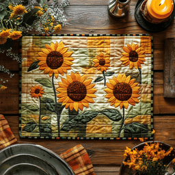 Golden Glow Quilted Place Mat NCU0DV3491