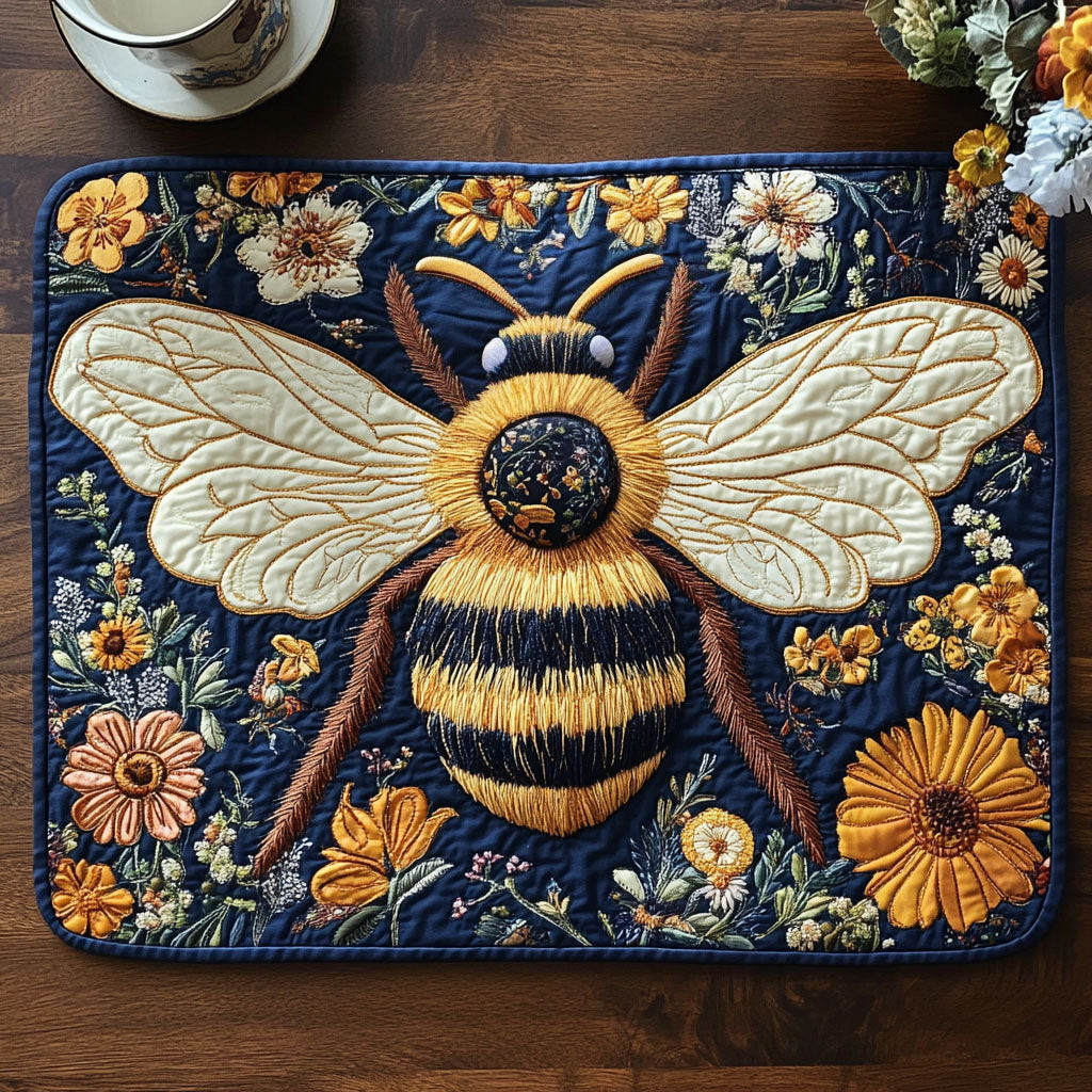 Majestic Bee Quilted Placemat NCU0NT4366