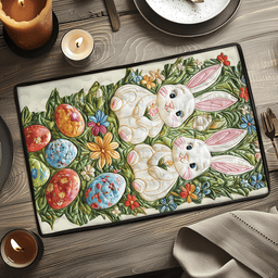 Bunny Bloom Quilted Place Mat NCU0VH2644