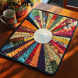 Sunshine Waves Quilted Placemat NCU0NT3444