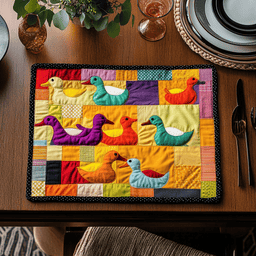 Colorful Duckling Quilted Placemat NCU0DV416