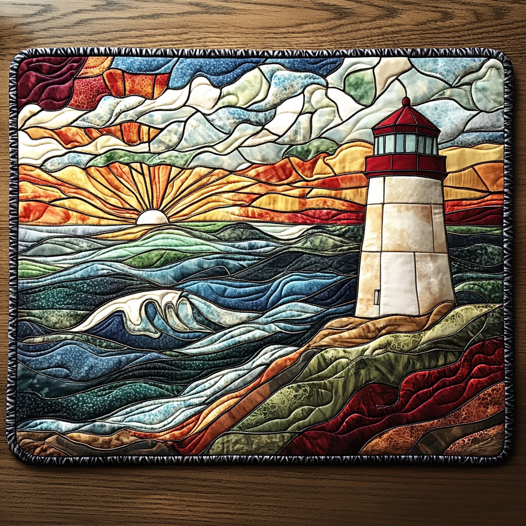 Lighthouse Haven Quilted Place Mat NCU0DV3069