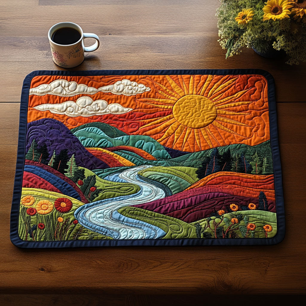 Radiant Horizon Quilted Placemat NCU0NT3439