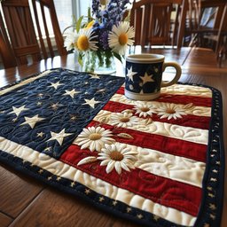 Star-Spangled Beauty Quilted Place Mat NCU0PT4430