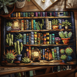 Library Cactus Quilted Place Mat NCU0PD130