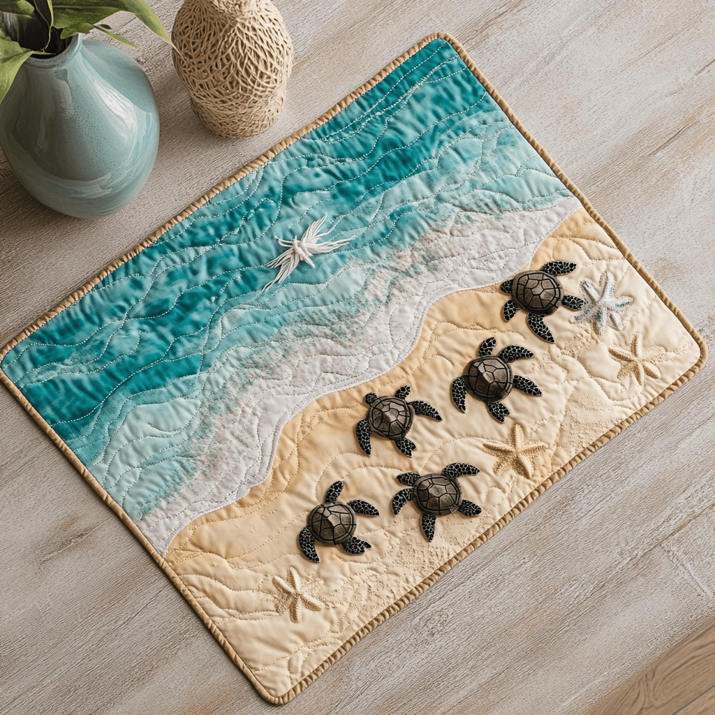 Coral Cove Turtle Quilted Place Mat NCU0DK4296