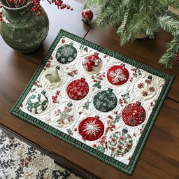 Winter Sparkle Quilted Place Mat NCU0PT1455