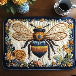 Floral Buzz Quilted Placemat NCU0NT4359