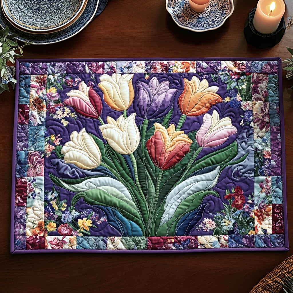Spring Charm Quilted Place Mat NCU0VH3387
