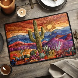 Desert Bloom Quilted Place Mat NCU0VH3814