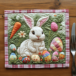 Floral Hallelujah Quilted Place Mat NCU0DV4298
