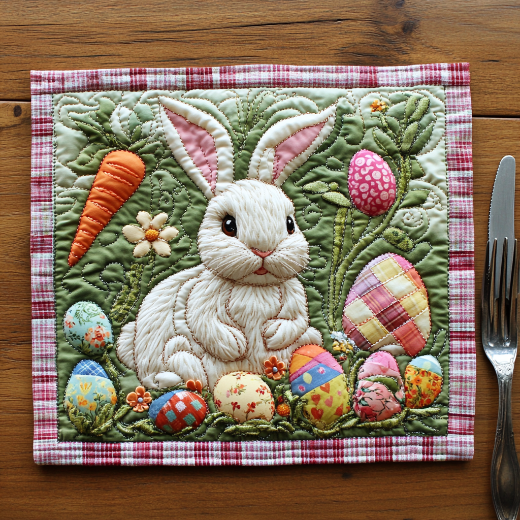 Floral Hallelujah Quilted Place Mat NCU0DV4298