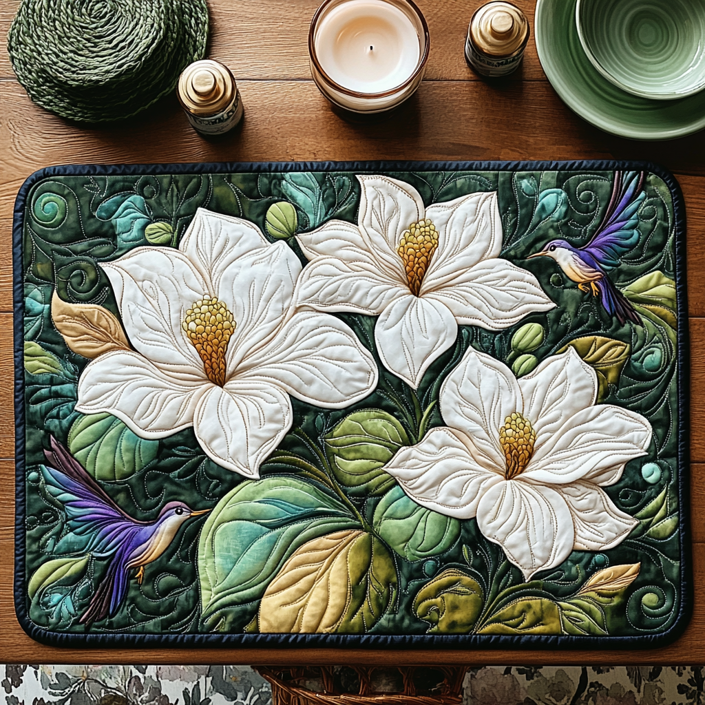 Bloom Essence Quilted Place Mat NCU0VH2924