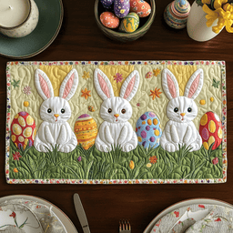 Bunny Charm Quilted Place Mat NCU0VH3494