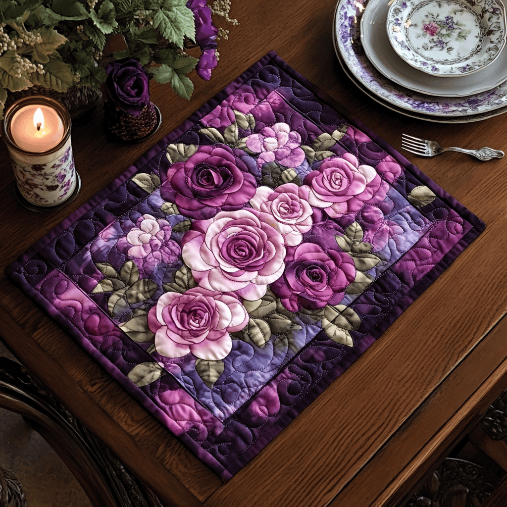 Enchanted Amethyst Quilted Place Mat NCU0DV3805