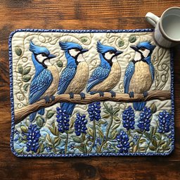 Wings of Calm Quilted Placemat NCU0NT5857