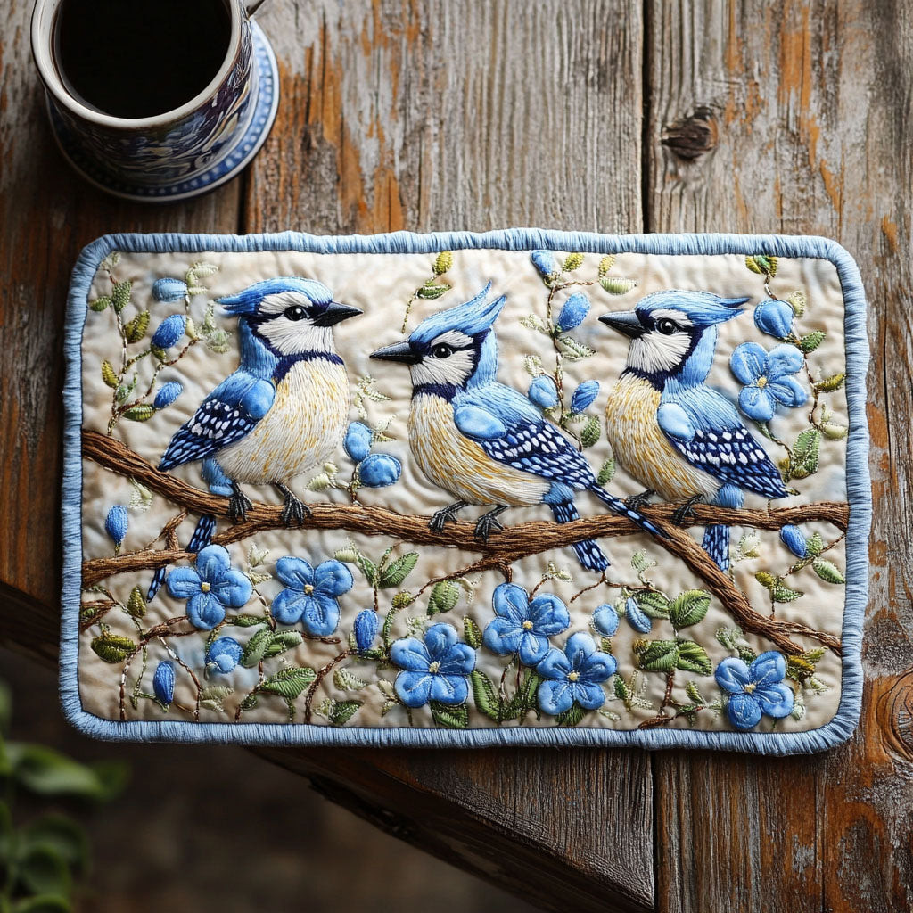Feathered Tranquility Quilted Placemat NCU0NT5853