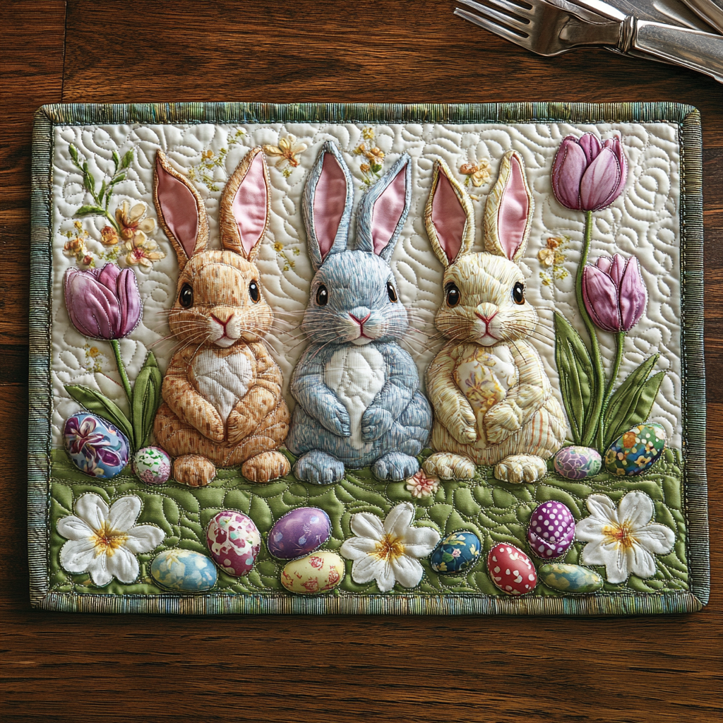 Rustic Resurrection Quilted Place Mat NCU0DV4303
