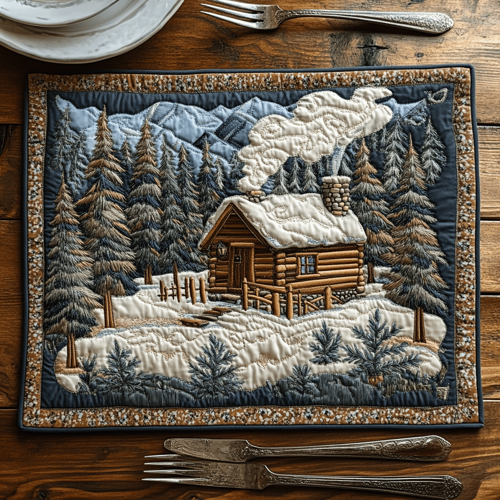 Woodland Whispers Quilted Place Mat NCU0DV3098