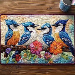 Sky Songbird Quilted Placemat NCU0NT5856