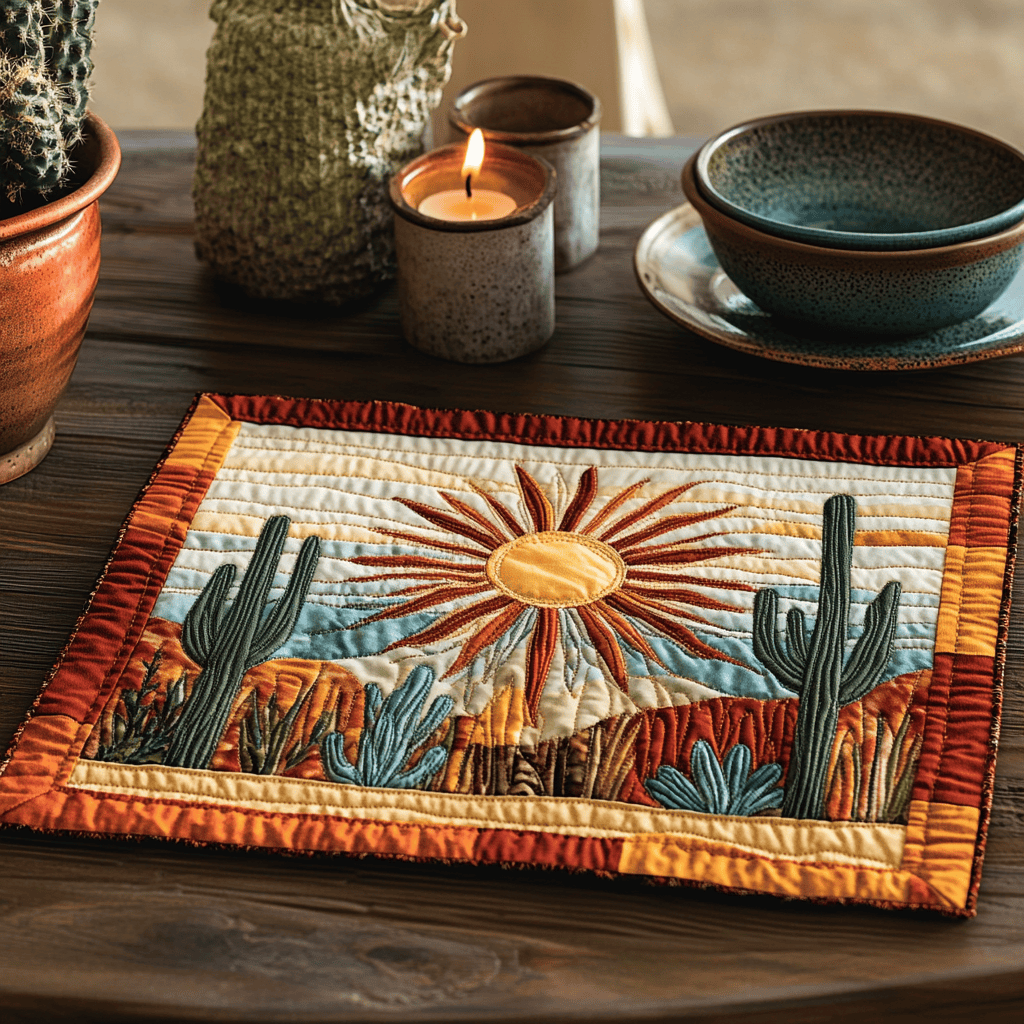 Sonoran Sun Quilted Place Mat NCU0VH3104
