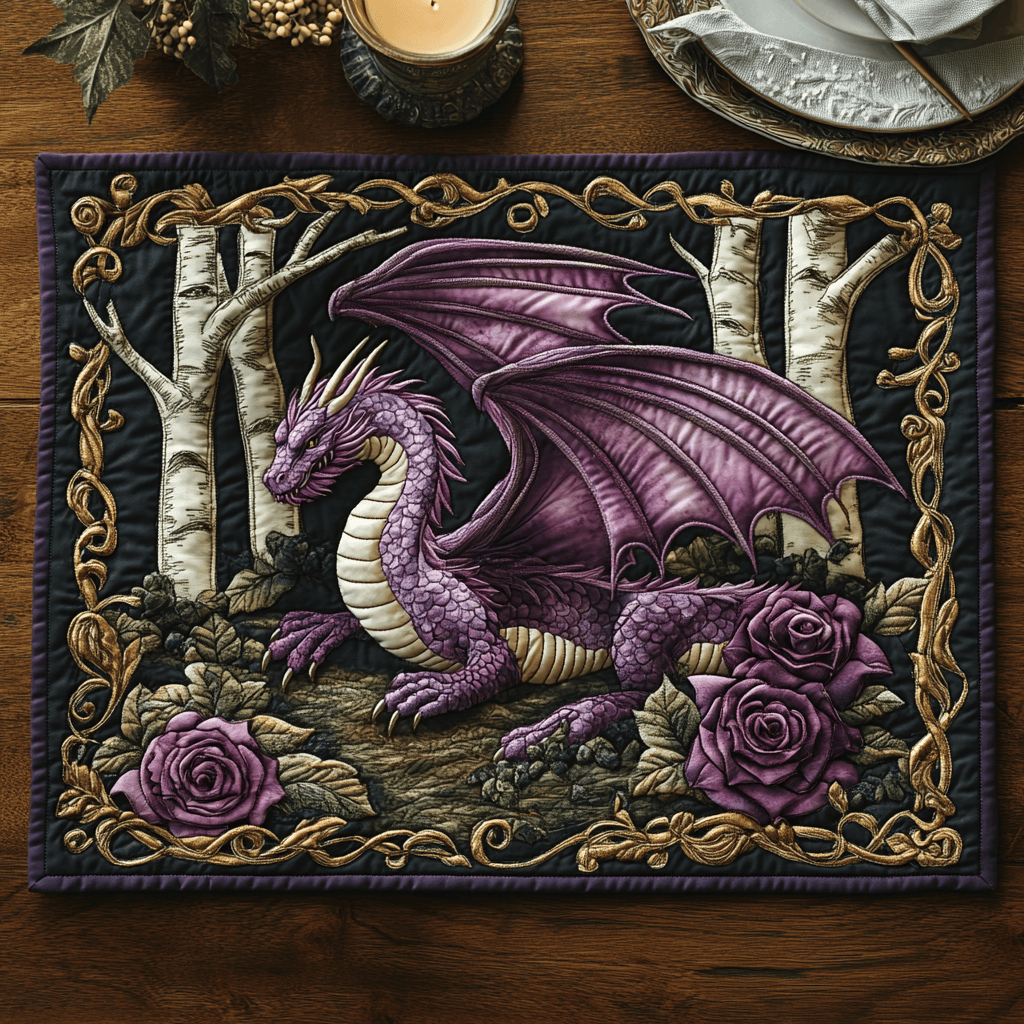 Azure Scales Quilted Place Mat NCU0DV3777