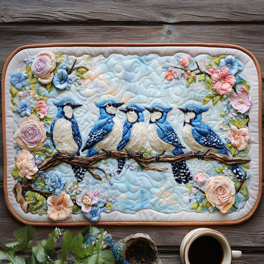 Blue Crest Harmony Quilted Placemat NCU0NT5850