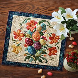 Hop into Easter Quilted Place Mat NCU0PT5125