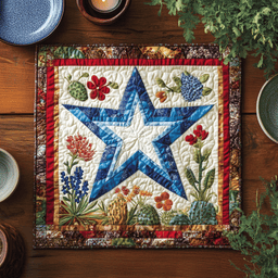 Bluebonnet Blooms Quilted Placemat NCU0VL2181