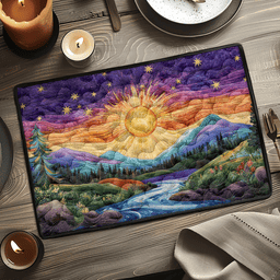 Golden Glow Quilted Place Mat NCU0DK5994