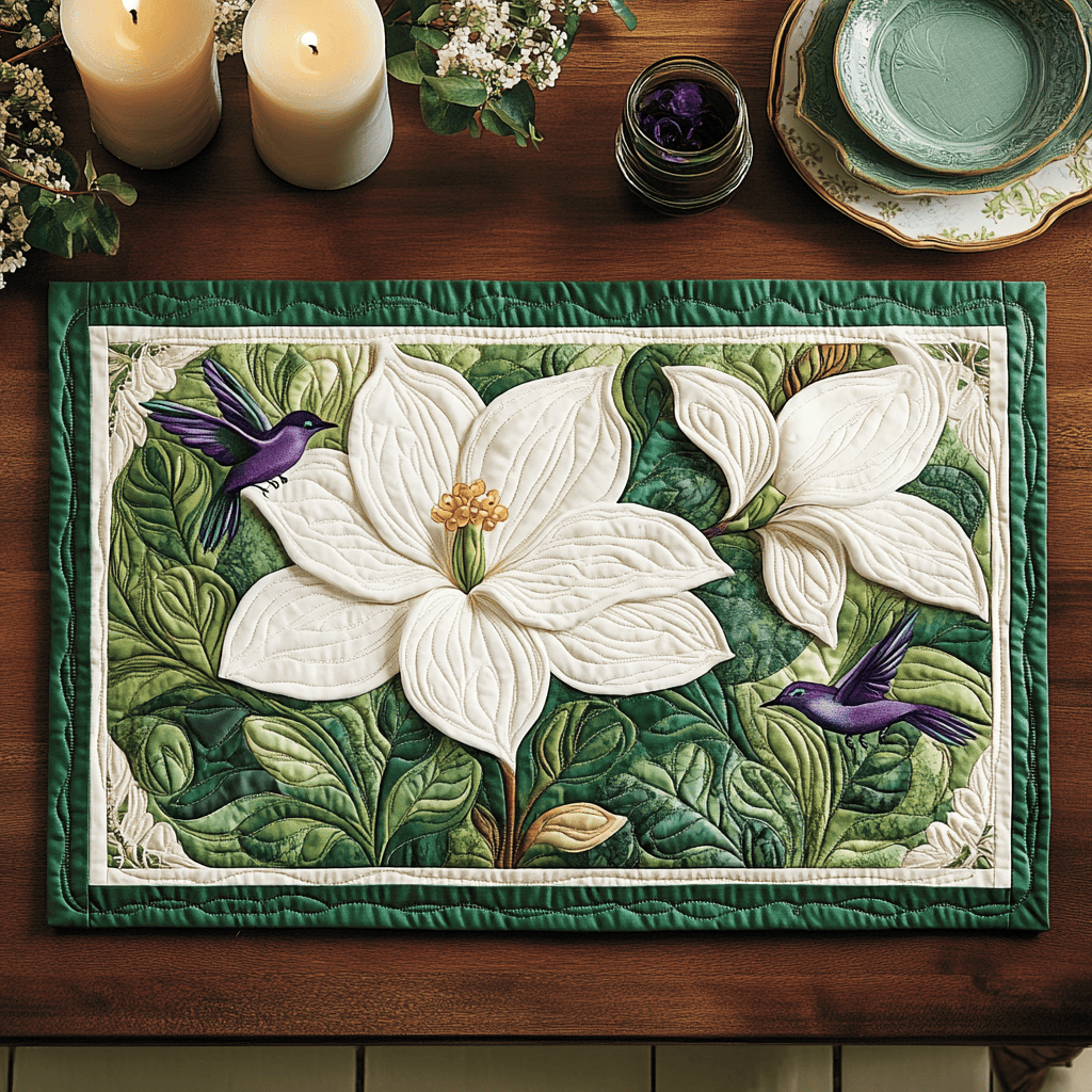 Petal Serenity Quilted Place Mat NCU0VH2925