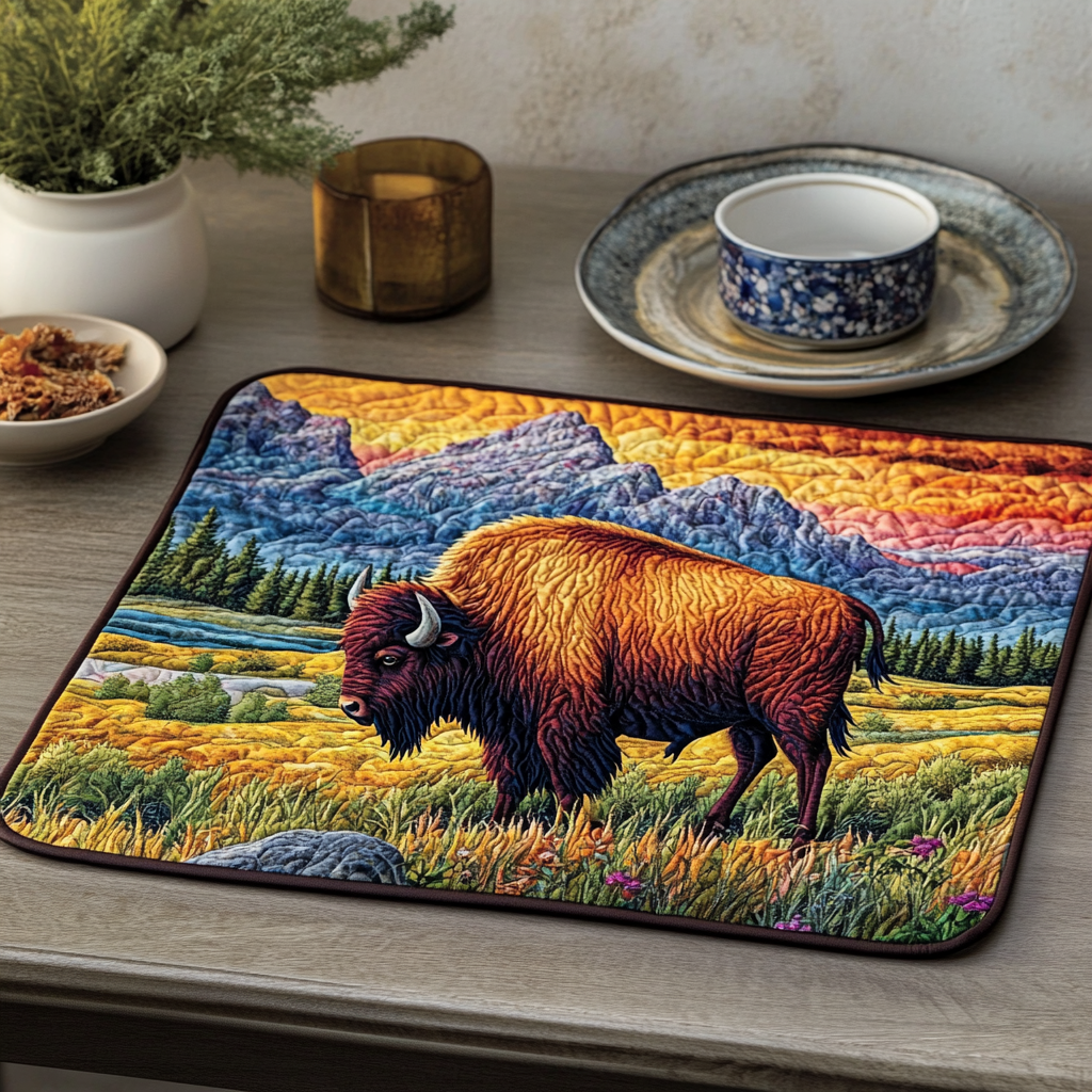 Bold Horizon Quilted Place Mat NCU0VH4711