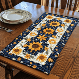 Colorful Sunflowers Quilted Placemat NCU0VL409