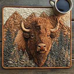 Bison Charm Quilted Place Mat NCU0DV2898