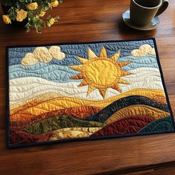 Sunset Valley Quilted Placemat NCU0NT3443