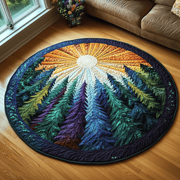 Enchanted Forest Quilted Round Mat NCU0DV5136
