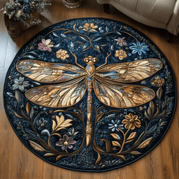 Celestial Hover Quilted Round Mat NCU0DK4920