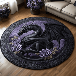 Shadow Roar Quilted Round Mat NCU0DV3104