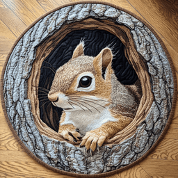 Forest Whispers Quilted Round Mat NCU0VL2060
