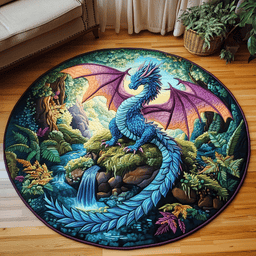 Mystic Flight Quilted Round Mat NCU0DK1032