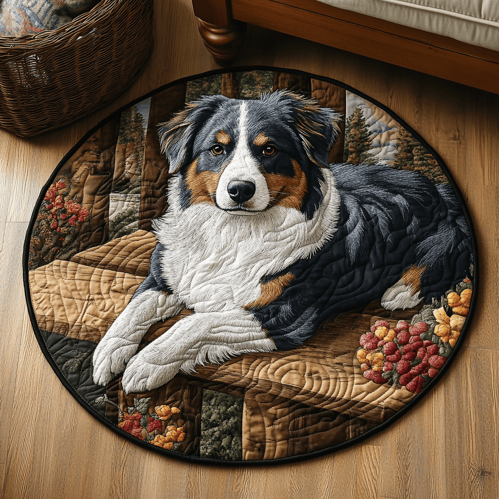 Shepherd Trail Quilted Round Mat NCU0DV4379