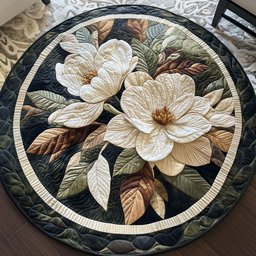 Southern Bloom Quilted Round Mat NCU0PT3632