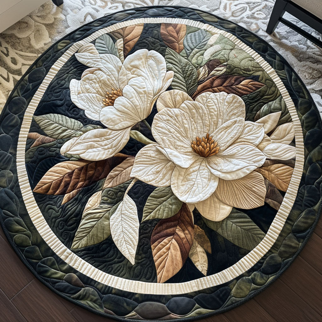 Southern Bloom Quilted Round Mat NCU0PT3632