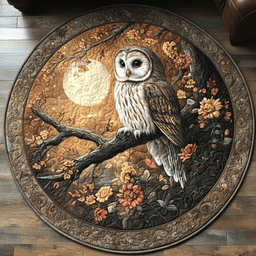 Ethereal Eyes Quilted Round Mat NCU0DV3321