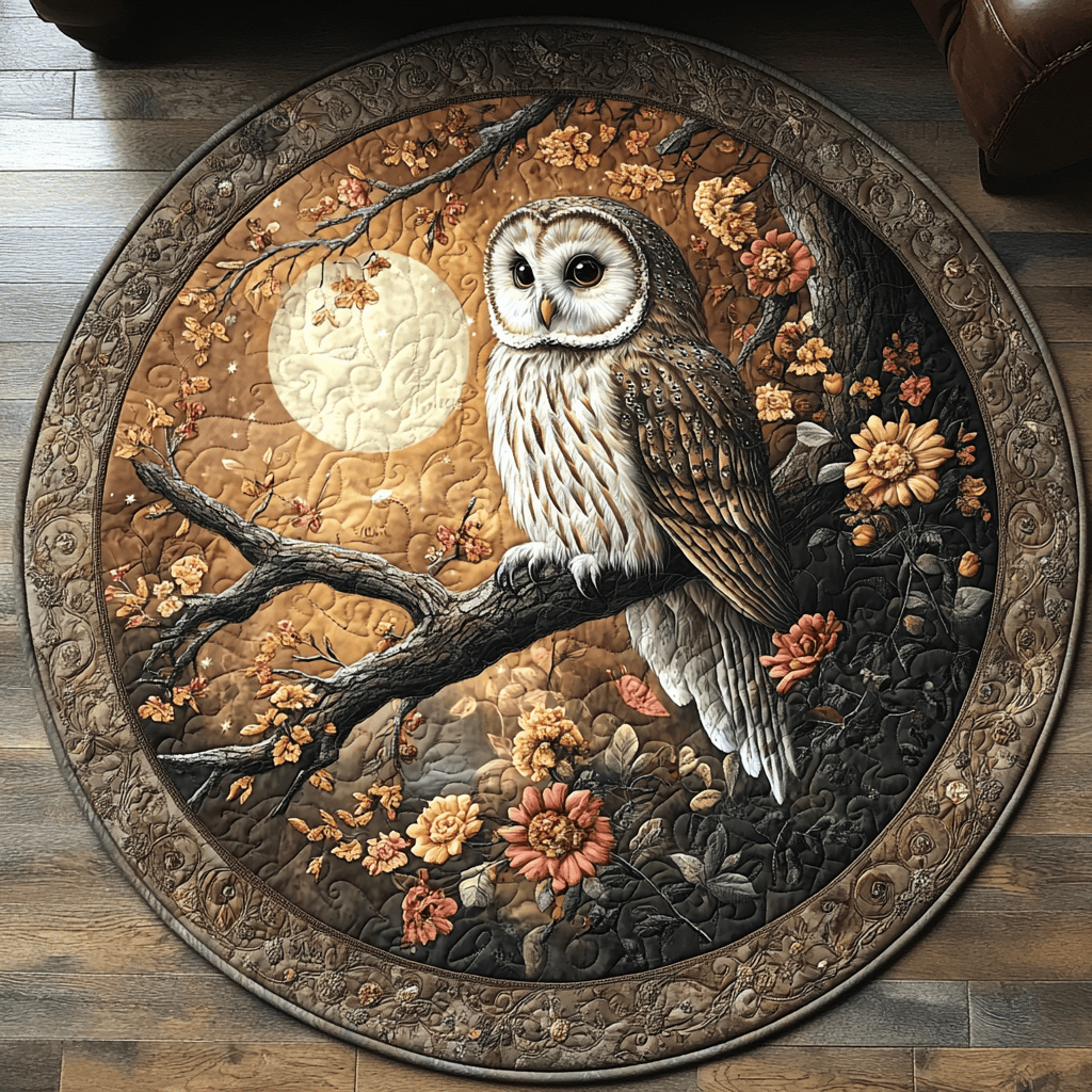 Ethereal Eyes Quilted Round Mat NCU0DV3321