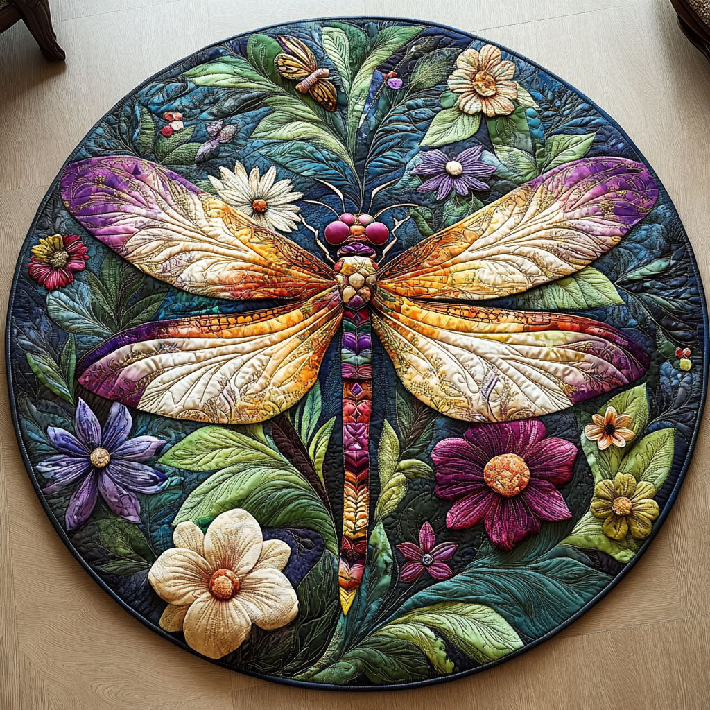 Ethereal Garden Quilted Round Mat NCU0PT3884