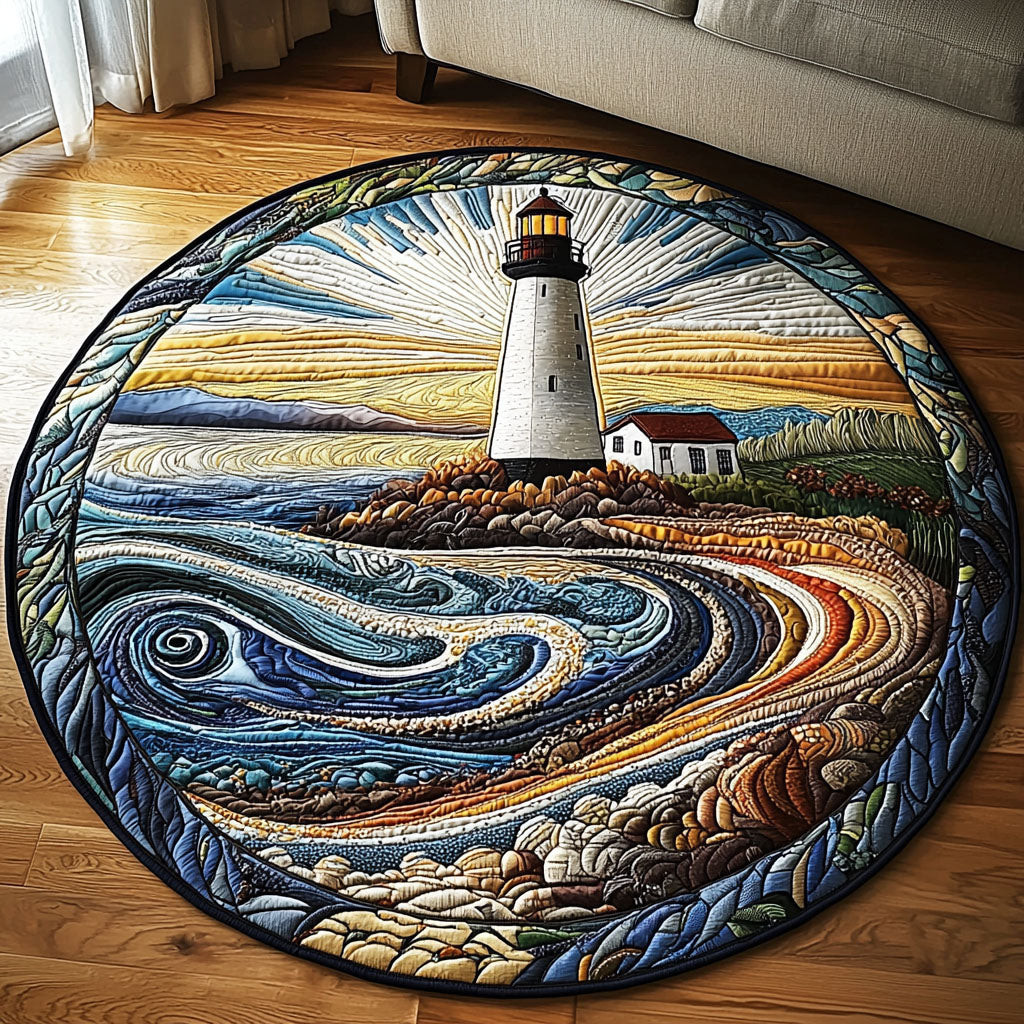 Radiant Waves Quilted Round Mat NCU0NT5469