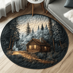 Woodland Escape Quilted Round Mat NCU0DK4809