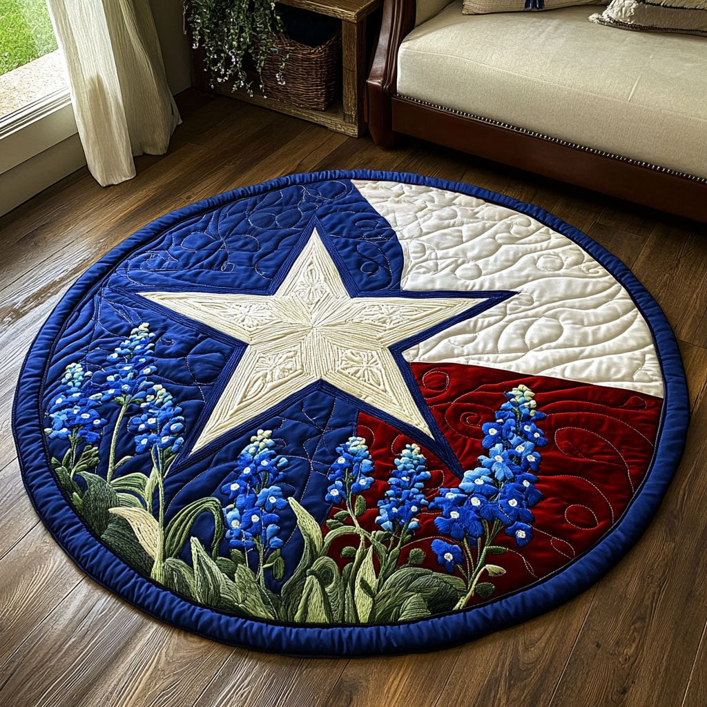 Texas Pride Quilted Round Mat NCU0NT6234