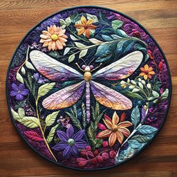 Serenity Soar Quilted Round Mat NCU0PT3891